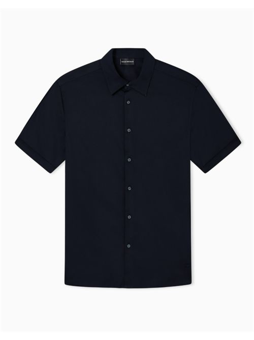 PIMA STRETCH SHIRT EMPORIO ARMANI | EM005124.AF23800UB118 IC.0920 BLU NAVY
